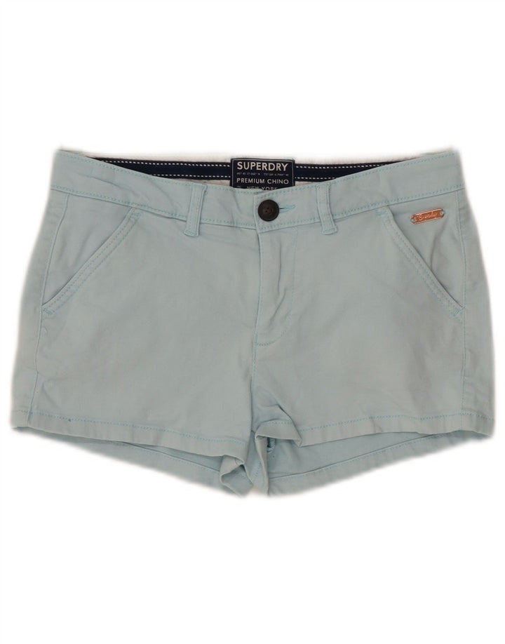 SUPERDRY Womens Chino Shorts UK 6 XS W25  Blue