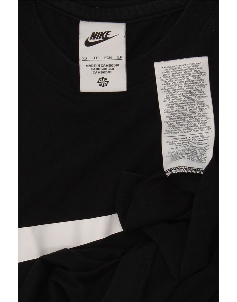 NIKE Mens Graphic T-Shirt Top XS Black Cotton Vintage Nike and Second-Hand Nike from Messina Hembry 