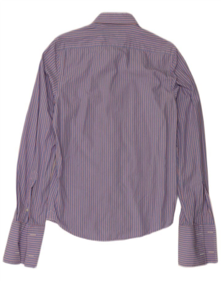 Jack Wills Mens Formal Shirt Small Blue Striped Cotton