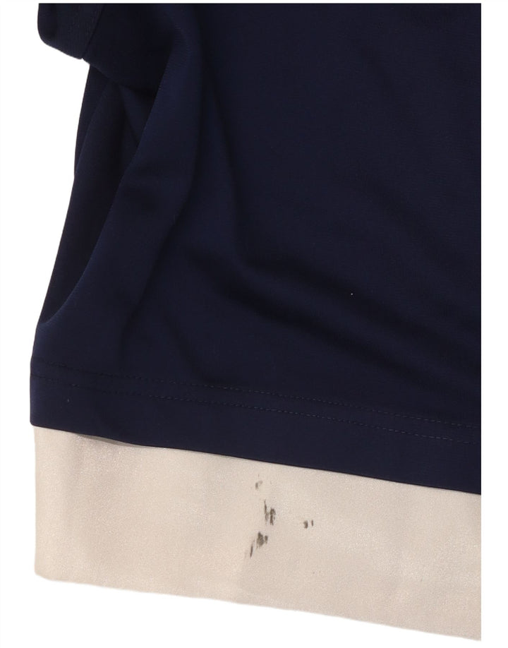 Adidas Mens Graphic Sport Shorts Large  Navy Blue Colourblock Polyester