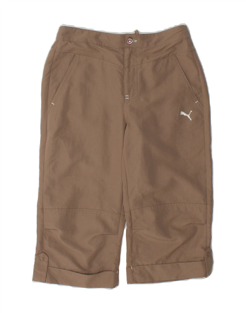 PUMA Boys Straight Capri Trousers 9-10 Years W26 L16 Brown Vintage Puma and Second-Hand Puma from Messina Hembry 