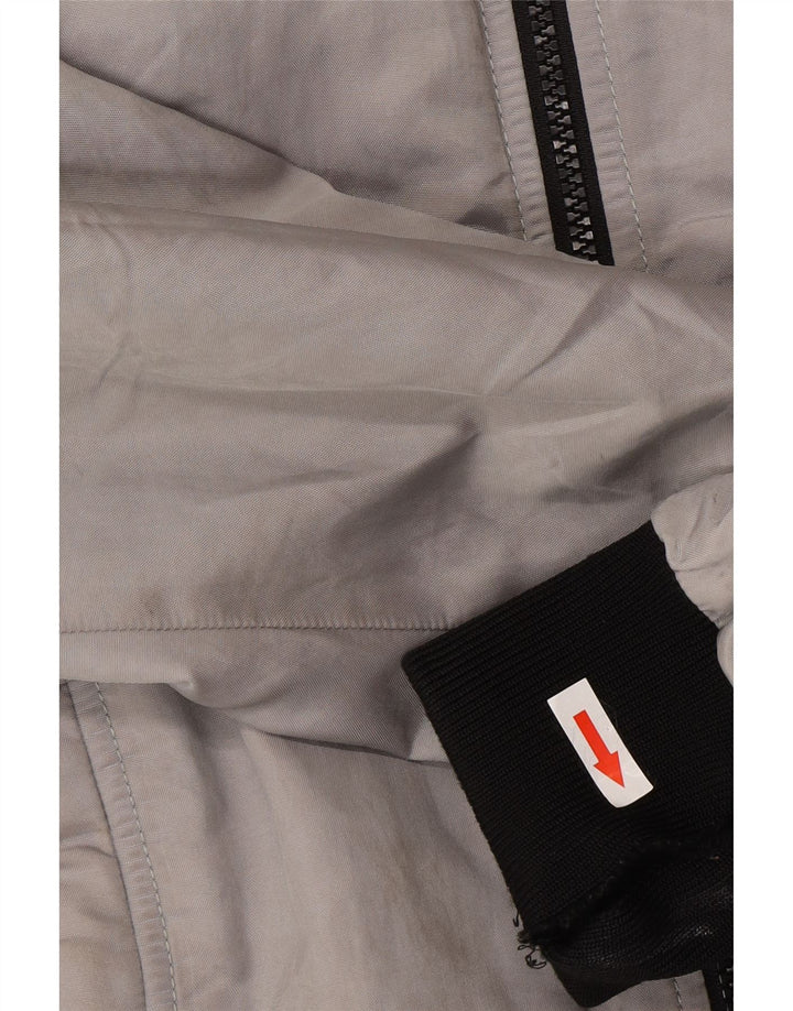 Refrigiwear Womens Bomber Rain Jacket UK 14 Medium Grey Colourblock