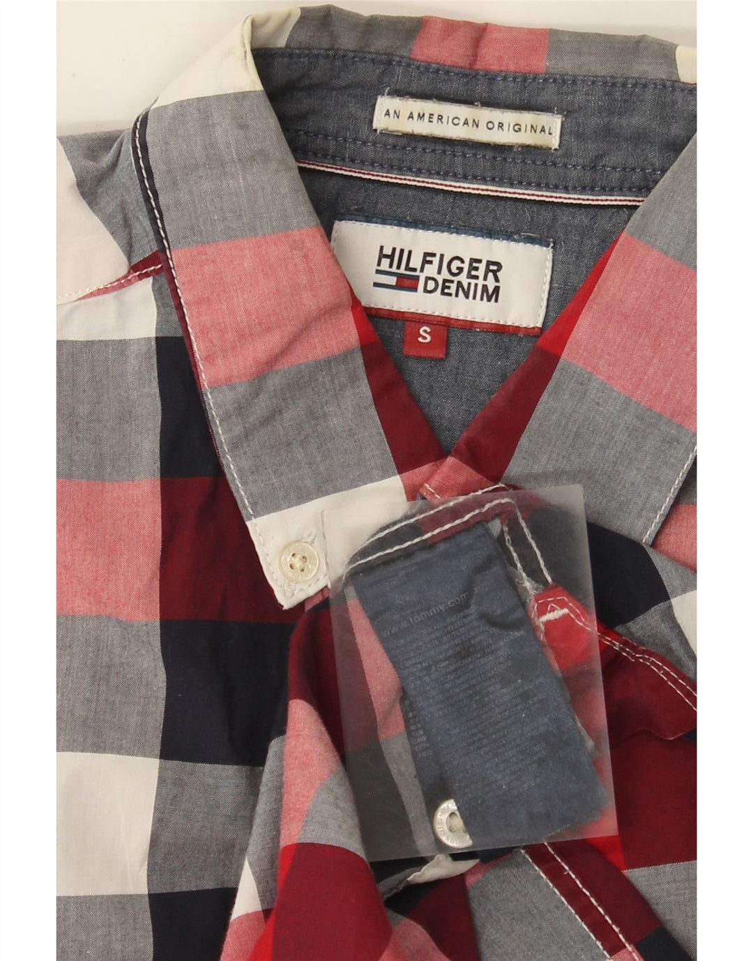 Tommy Hilfiger Mens Shirt Small Multicoloured Check Cotton
