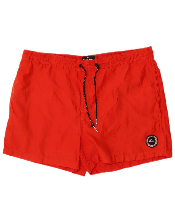 Quiksilver Mens Sport Shorts Large Red Polyester