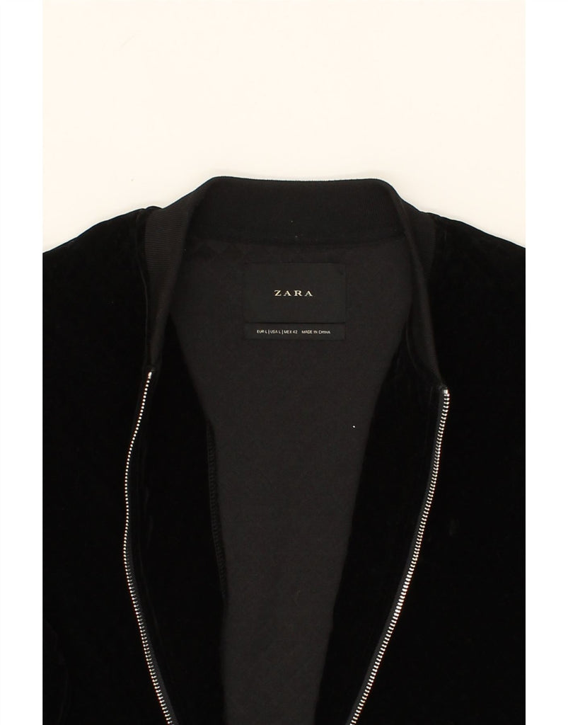 ZARA Mens Tracksuit Top Jacket Large Black Vintage Zara and Second-Hand Zara from Messina Hembry 