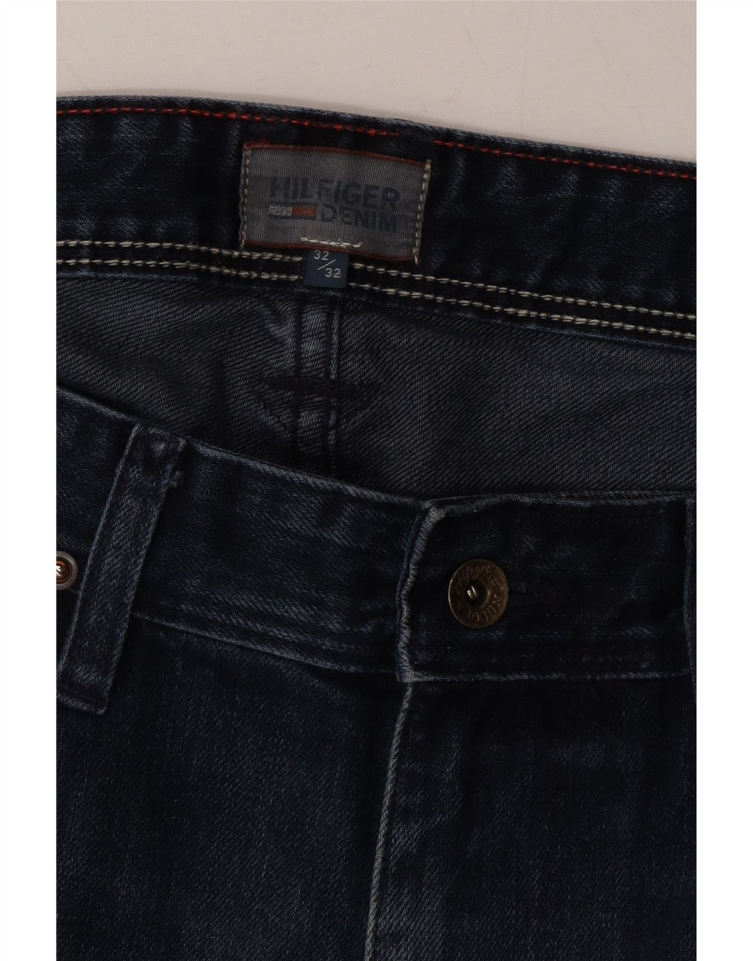 TOMMY HILFIGER Mens Slim Jeans W32 L32 Blue Cotton Vintage Tommy Hilfiger and Second-Hand Tommy Hilfiger from Messina Hembry 