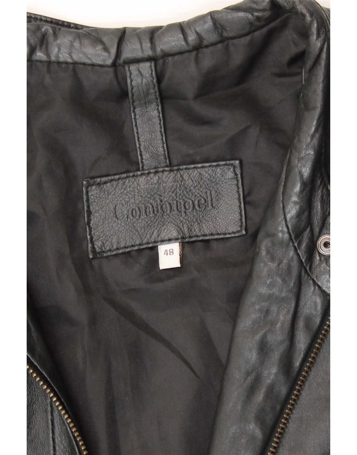 Conbipel Womens Leather Jacket IT 48 XL Black