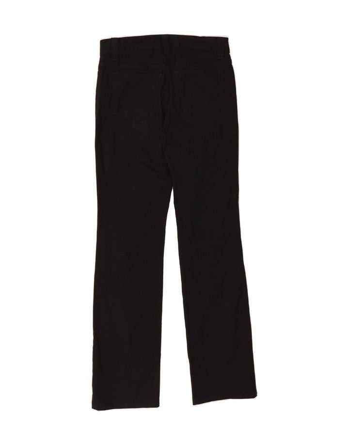 BENETTON Womens Straight Casual Trousers W30 L32 Black Vintage Benetton and Second-Hand Benetton from Messina Hembry 