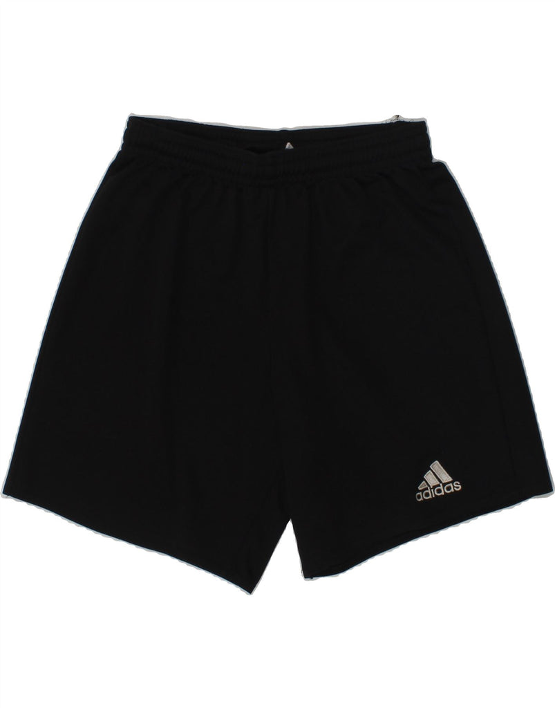 ADIDAS Boys Climalite Sport Shorts 9-10 Years Black Polyester | Vintage Adidas | Thrift | Second-Hand Adidas | Used Clothing | Messina Hembry 