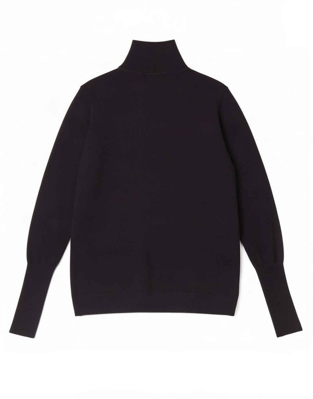 Zara Womens Turtle Neck Jumper Sweater UK 14 Medium Navy Blue Modal