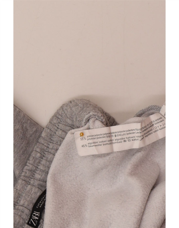 Zara Womens Tracksuit Trousers Joggers UK 12 Medium  Grey Flecked Polyester