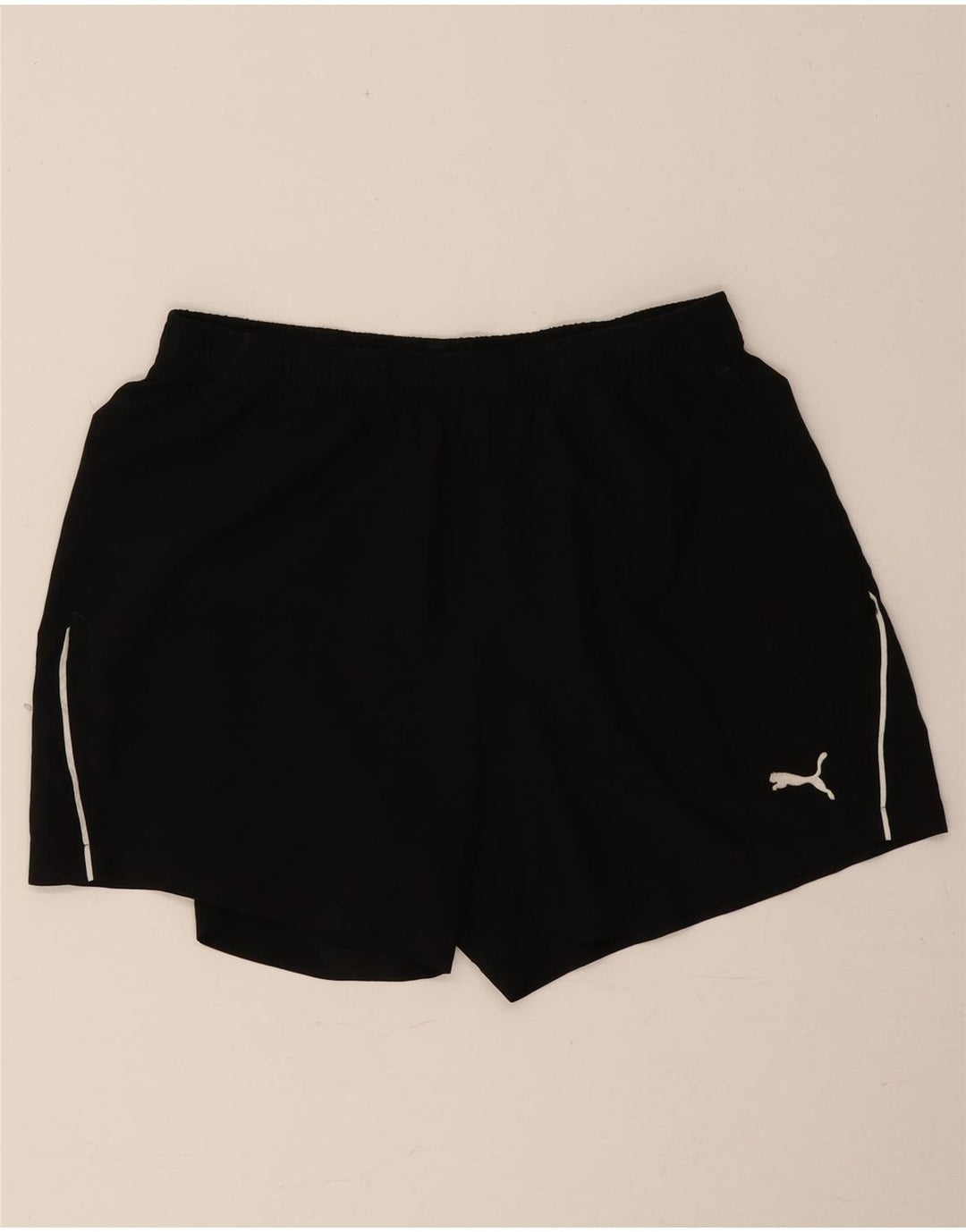 PUMA Mens Sport Shorts Large  Black Polyester
