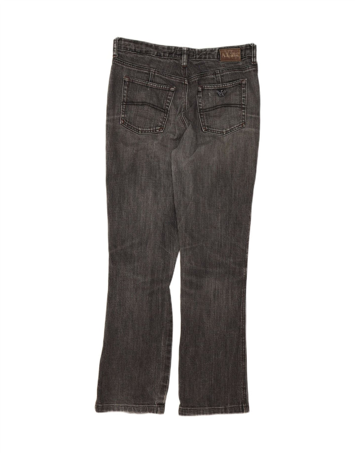 ARMANI Mens Bootcut Jeans W30 L28 Grey Classic