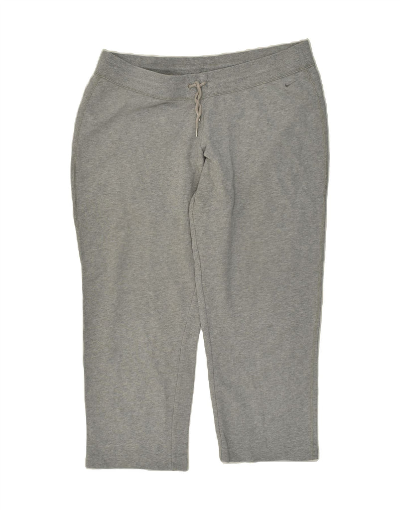 NIKE Mens Tracksuit Trousers XL Grey Cotton | Vintage Nike | Thrift | Second-Hand Nike | Used Clothing | Messina Hembry 