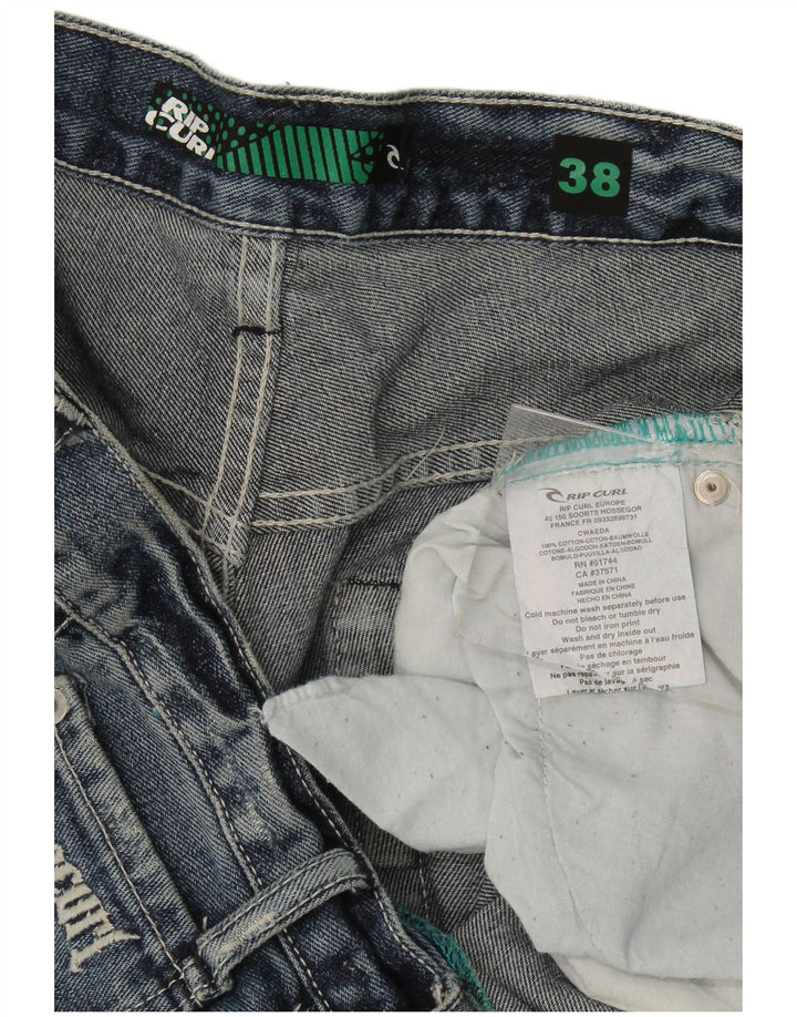 Rip Curl Mens Denim Shorts W38 XL Blue Cotton