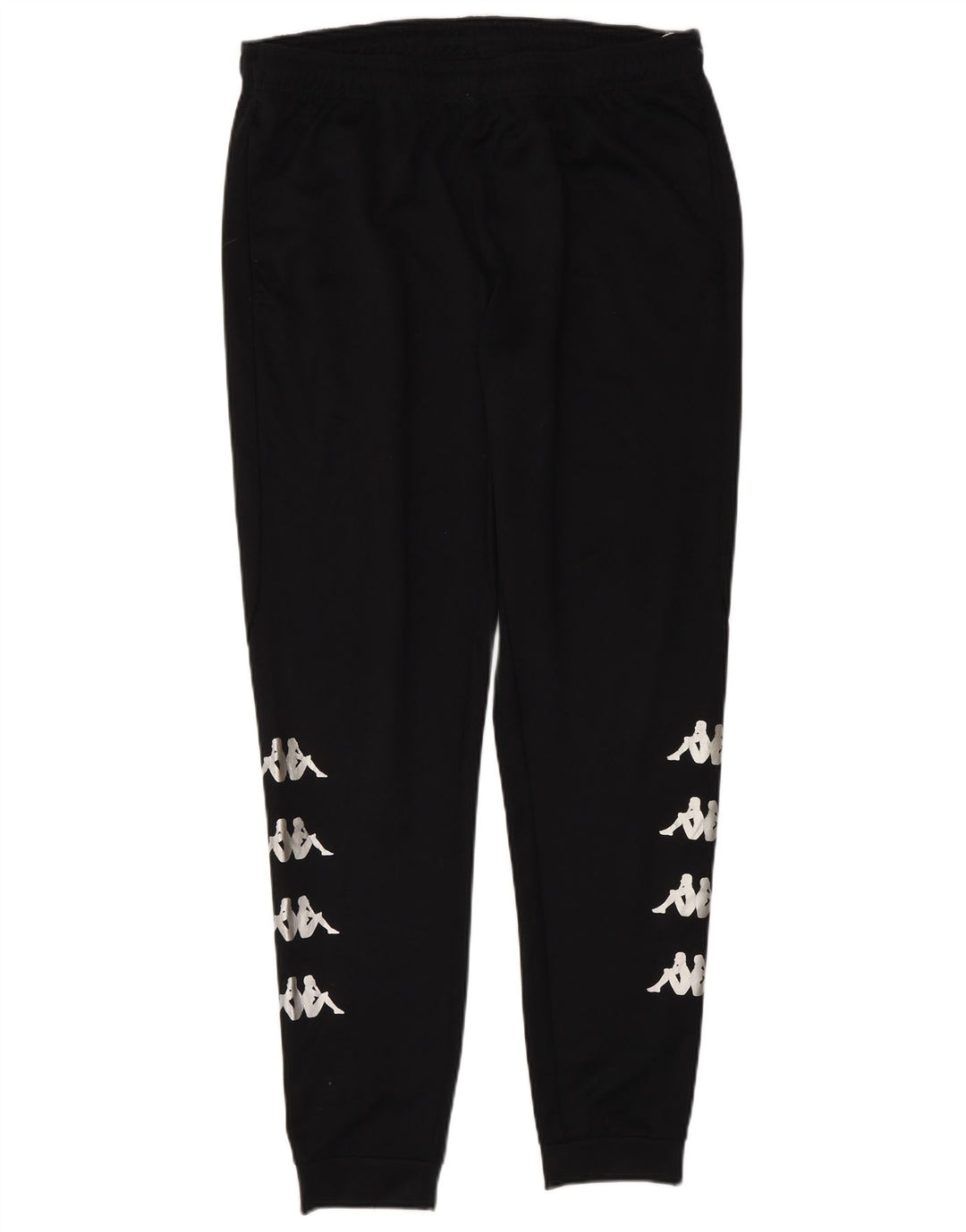 Kappa Mens Graphic Tracksuit Trousers Joggers XL  Black Polyester