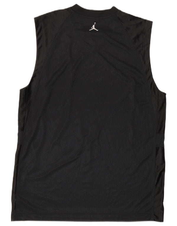 Jordan Mens Vest Top Medium Black Polyester