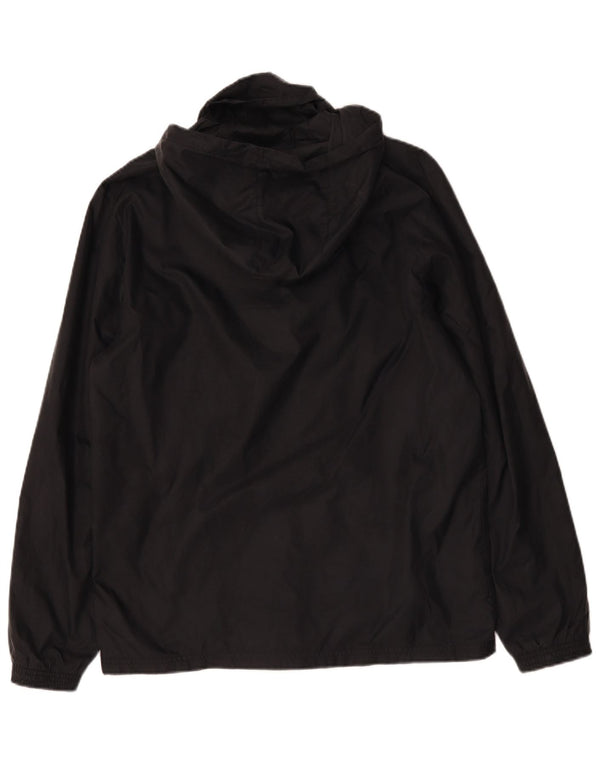 Adidas Mens Hooded Rain Jacket UK 38 Medium Black Polyamide