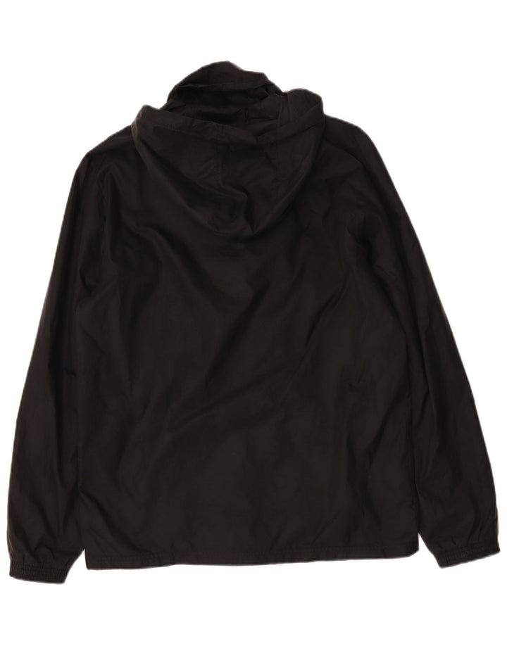 Adidas Mens Hooded Rain Jacket UK 38 Medium Black Polyamide