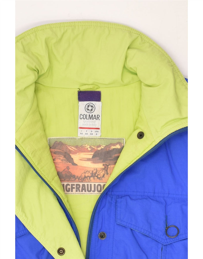 COLMAR Womens Loose Fit Ski Jacket IT 44 Medium Blue Polyester | Vintage Colmar | Thrift | Second-Hand Colmar | Used Clothing | Messina Hembry 