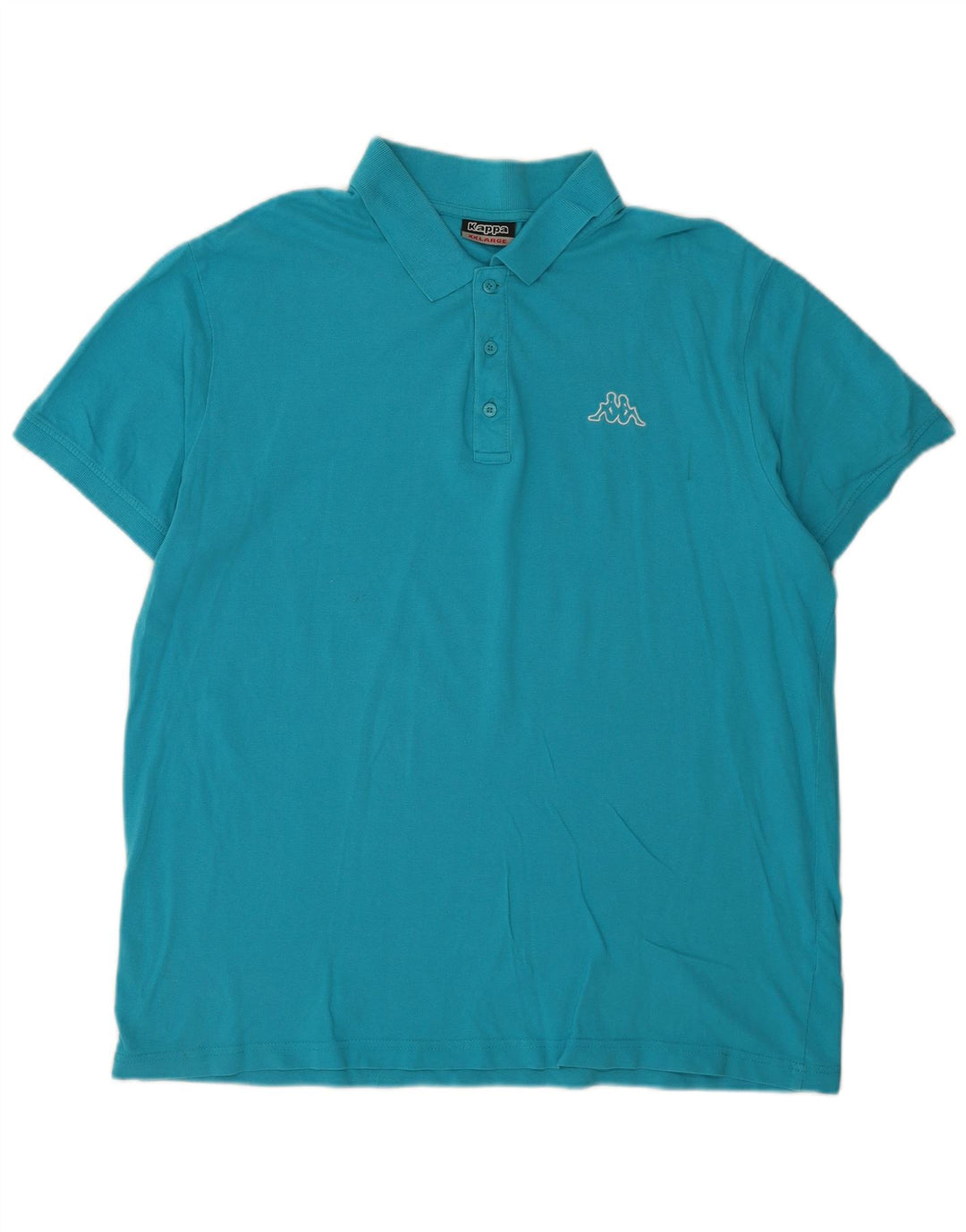 Kappa Mens Polo Shirt 2XL Blue Cotton