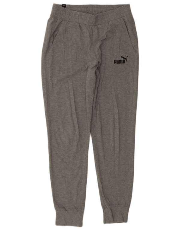 PUMA Womens Tracksuit Trousers Joggers UK 14 Medium  Grey Cotton