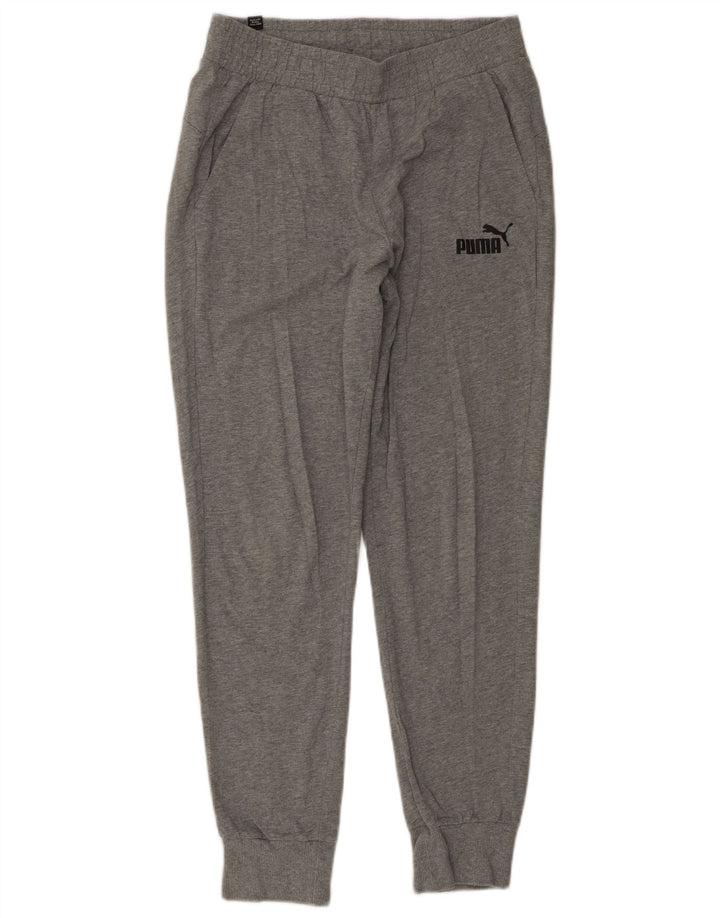 PUMA Womens Tracksuit Trousers Joggers UK 14 Medium  Grey Cotton