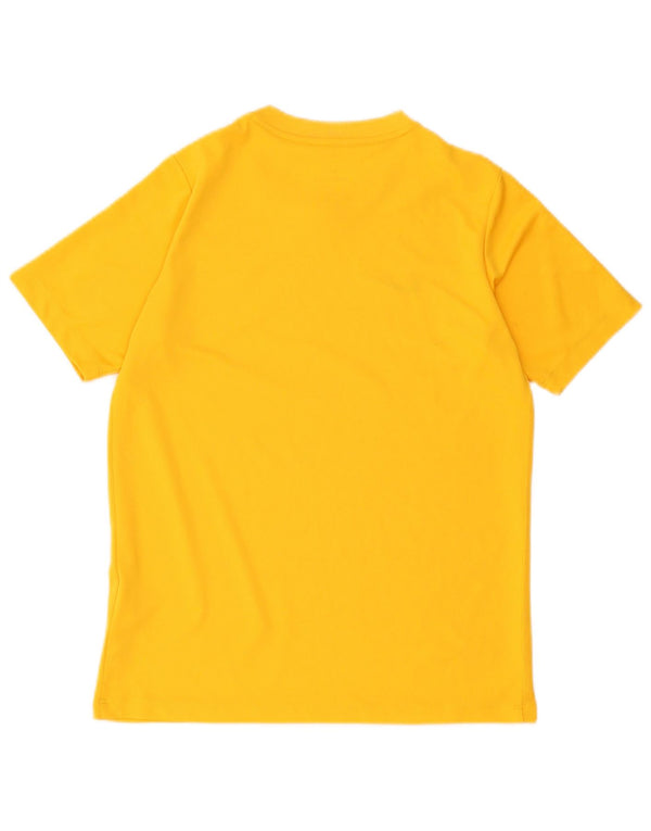 Nike Boys Dri Fit T-Shirt Top 12-13 Years Large Yellow Polyester