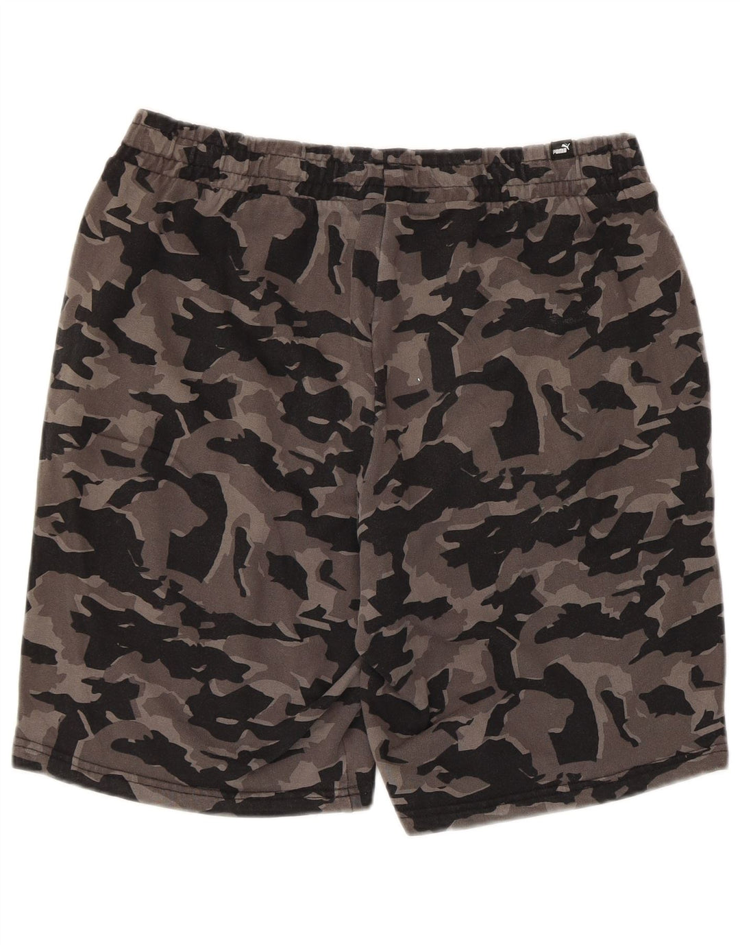 Puma Mens Sport Shorts Large Grey Camouflage Cotton
