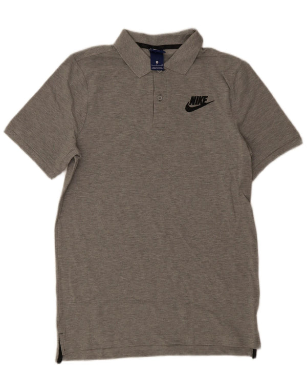 Nike Mens Polo Shirt Small Grey Flecked Cotton