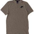 Nike Mens Polo Shirt Small Grey Flecked Cotton