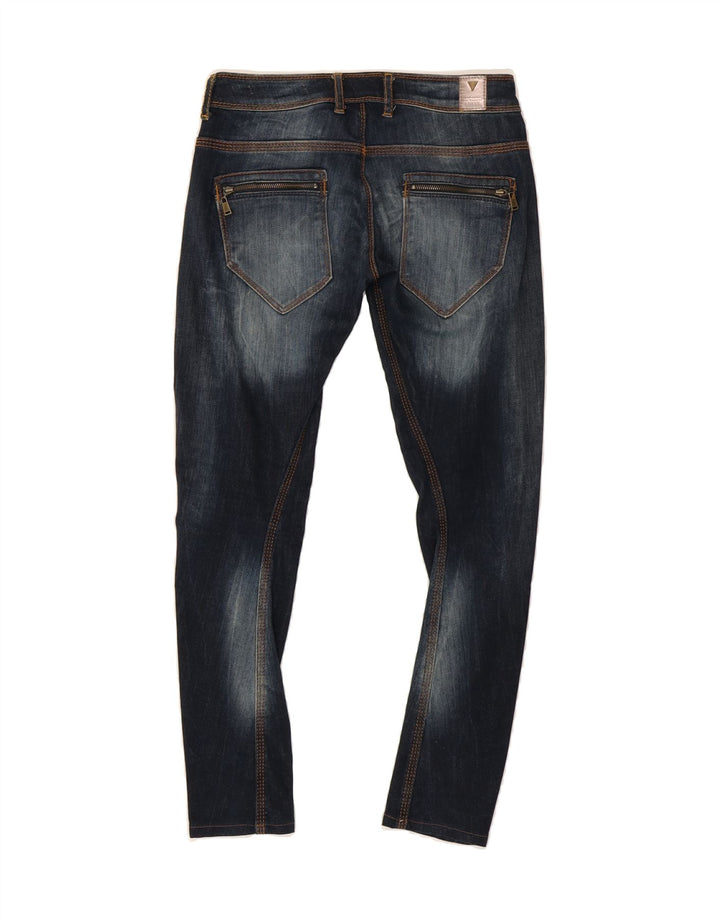 GUESS Womens Rocket Skinny Jeans W24 L27  Blue Cotton Vintage Guess and Second-Hand Guess from Messina Hembry 