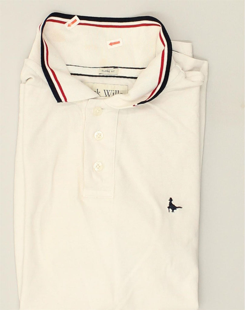 JACK WILLS Mens Classic Fit Polo Shirt XS White Cotton | Vintage Jack Wills | Thrift | Second-Hand Jack Wills | Used Clothing | Messina Hembry 