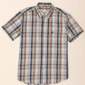 Carrera Mens Short Sleeve Shirt 2XL White Check Cotton