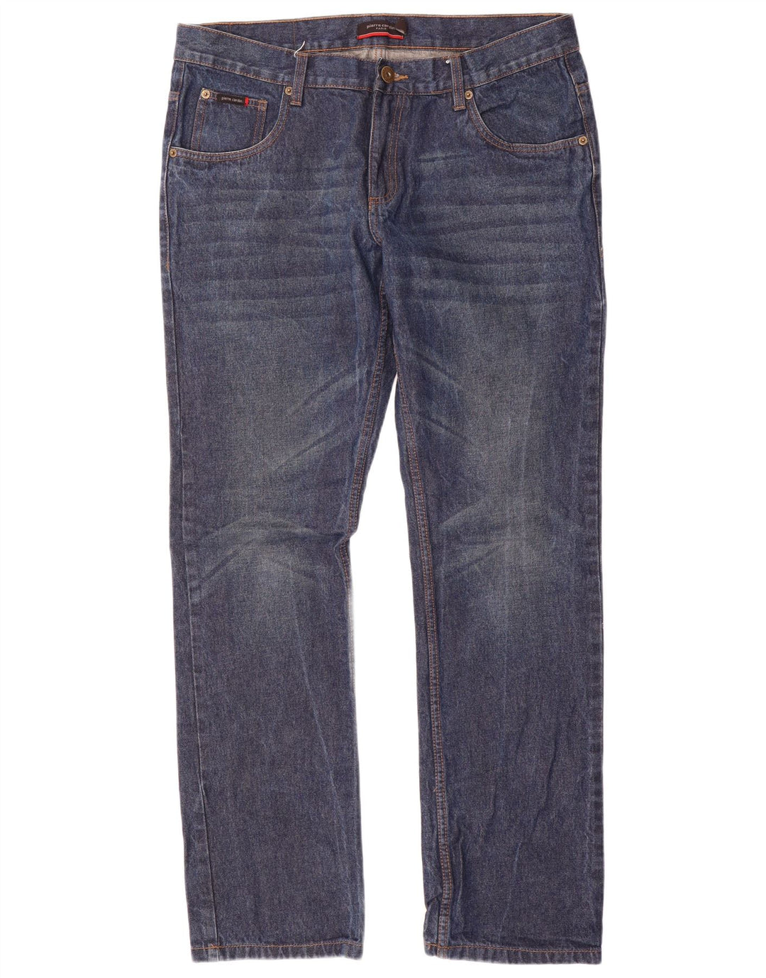 Pierre Cardin Mens Straight Jeans W38 L33 Blue Cotton