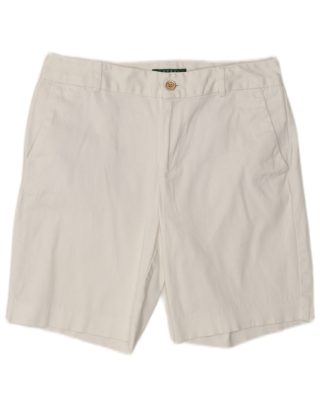 Ralph Lauren Womens Chino Shorts US 8 Medium W32  White Cotton
