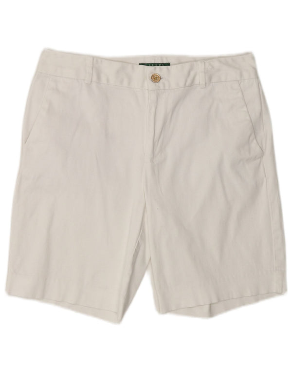 Ralph Lauren Womens Chino Shorts US 8 Medium W32  White Cotton