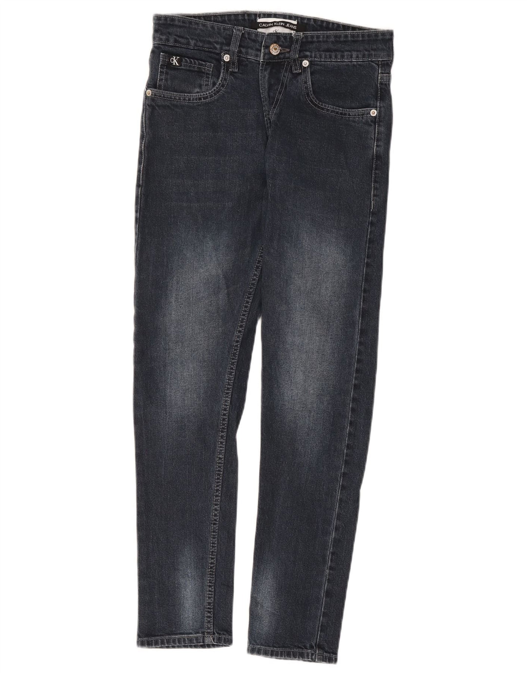 Calvin Klein Mens Slim Jeans W30 L28 Navy Blue Cotton