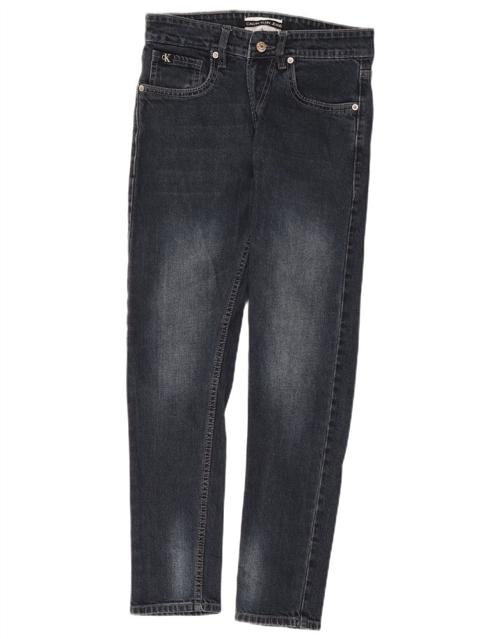 Calvin Klein Mens Slim Jeans W30 L28 Navy Blue Cotton