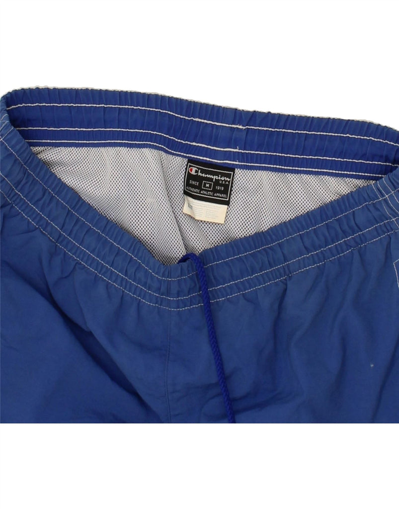 CHAMPION Mens Sport Shorts Medium Blue Polyester | Vintage Champion | Thrift | Second-Hand Champion | Used Clothing | Messina Hembry 