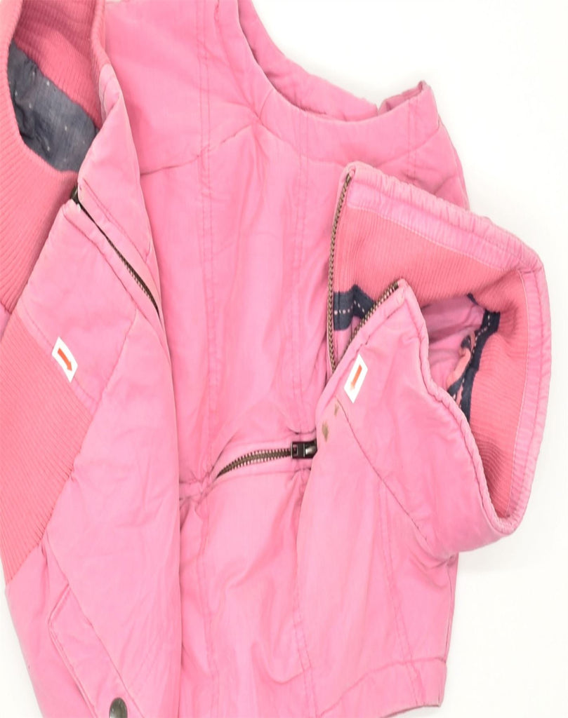 FAT FACE Womens Padded Gilet UK 8 Small Pink Cotton | Vintage | Thrift | Second-Hand | Used Clothing | Messina Hembry 