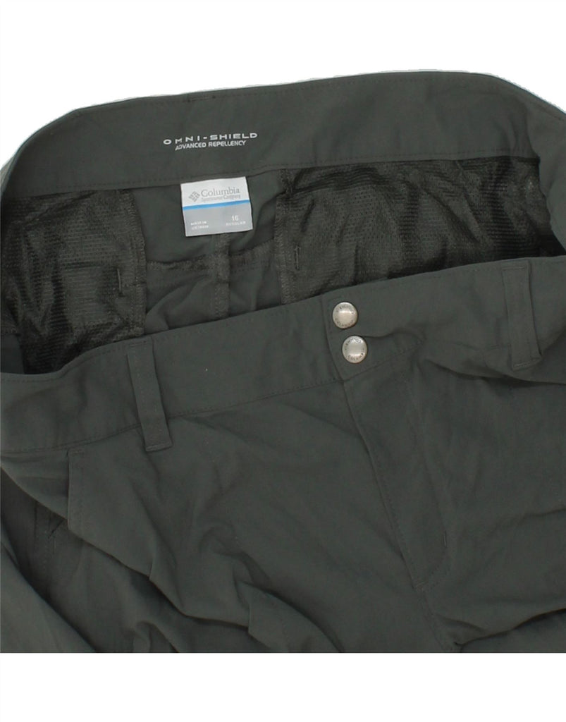 COLUMBIA Womens Omni-Shield Straight Cargo Trousers US 16 2XL W38 L31 Grey Vintage Columbia and Second-Hand Columbia from Messina Hembry 