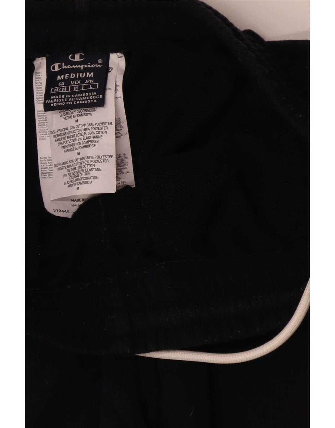Champion Mens Cargo Tracksuit Trousers Joggers Medium Navy Blue Cotton