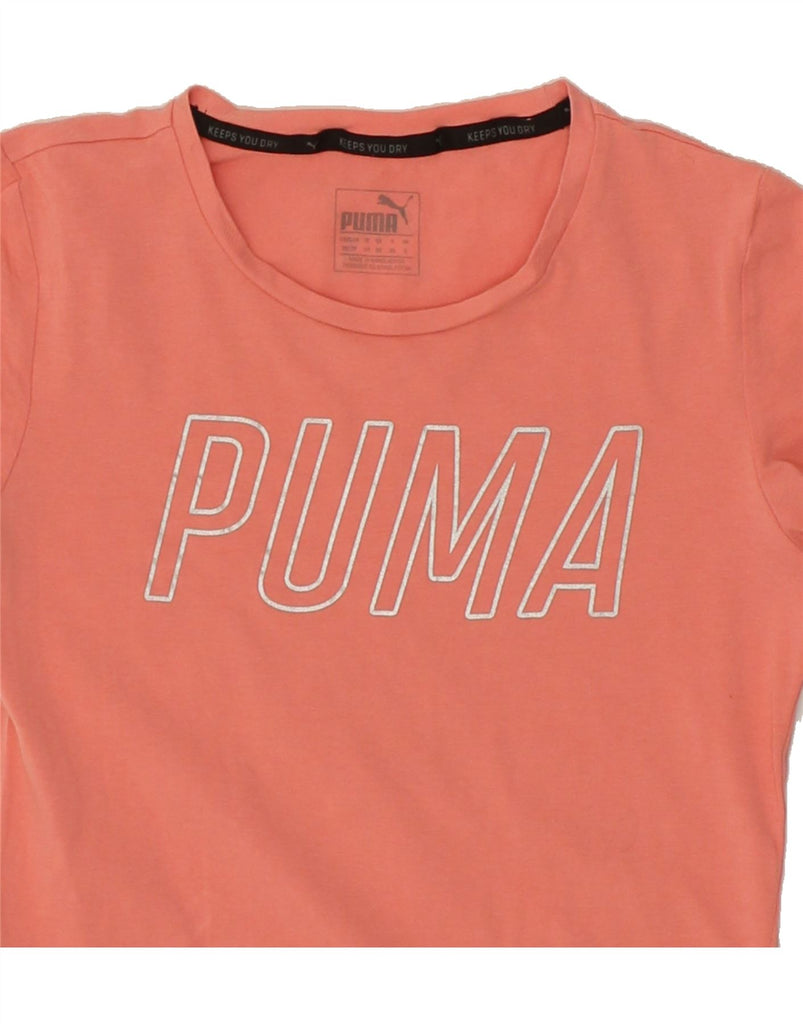 PUMA Womens Graphic T-Shirt Top UK 8 Small Pink Vintage Puma and Second-Hand Puma from Messina Hembry 