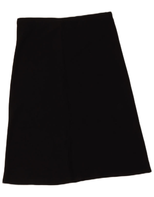 Vintage Womens A-Line Skirt W30 Medium Black Viscose