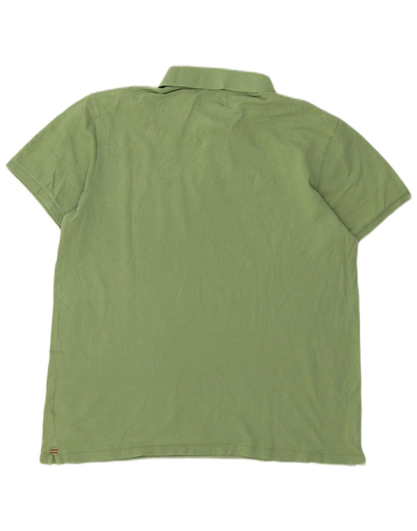 Woolrich Mens Polo Shirt XL Green Cotton