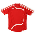 Adidas Mens T-Shirt Top Large Red Colourblock Polyester