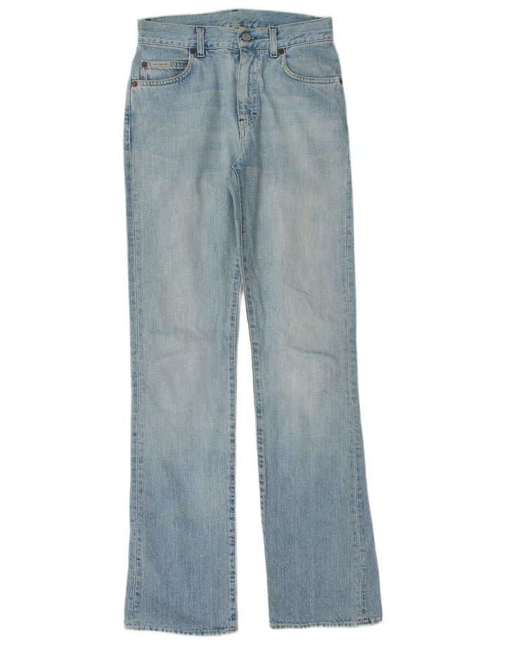 Calvin Klein Womens Bootcut Jeans W26 L32 Blue Cotton