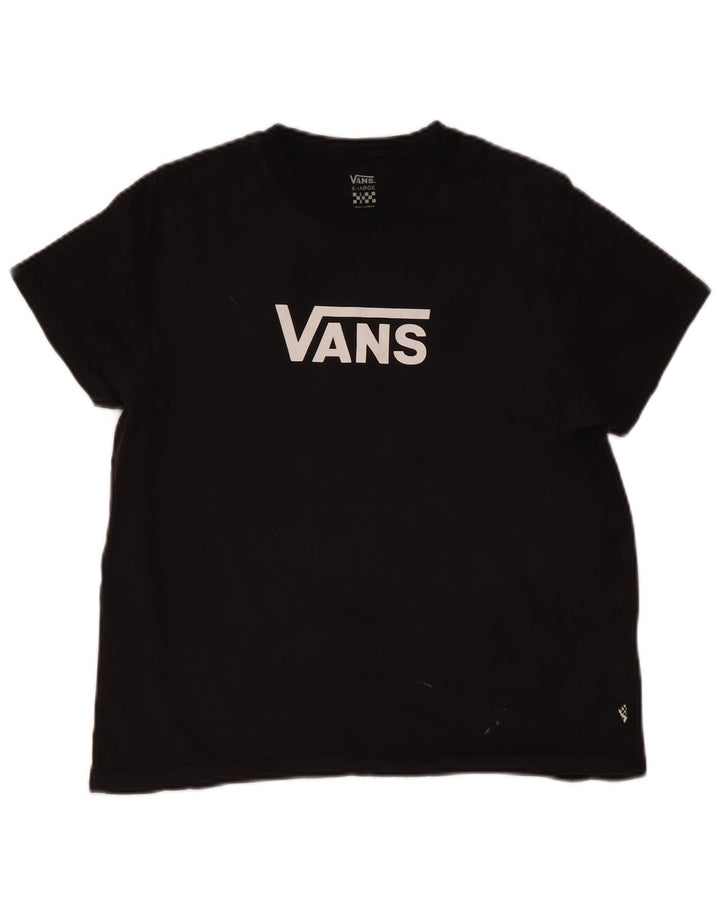 Vans Womens Graphic T-Shirt Top UK 18 XL Black