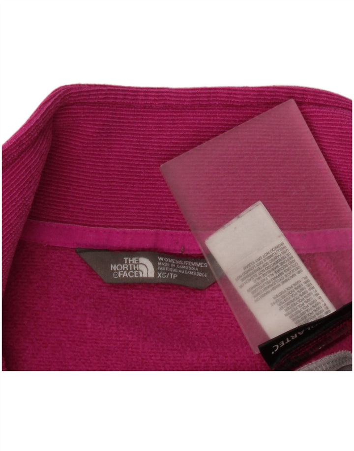 The North Face Womens Tracksuit Top Jacket UK 6 XS Pink Polyester